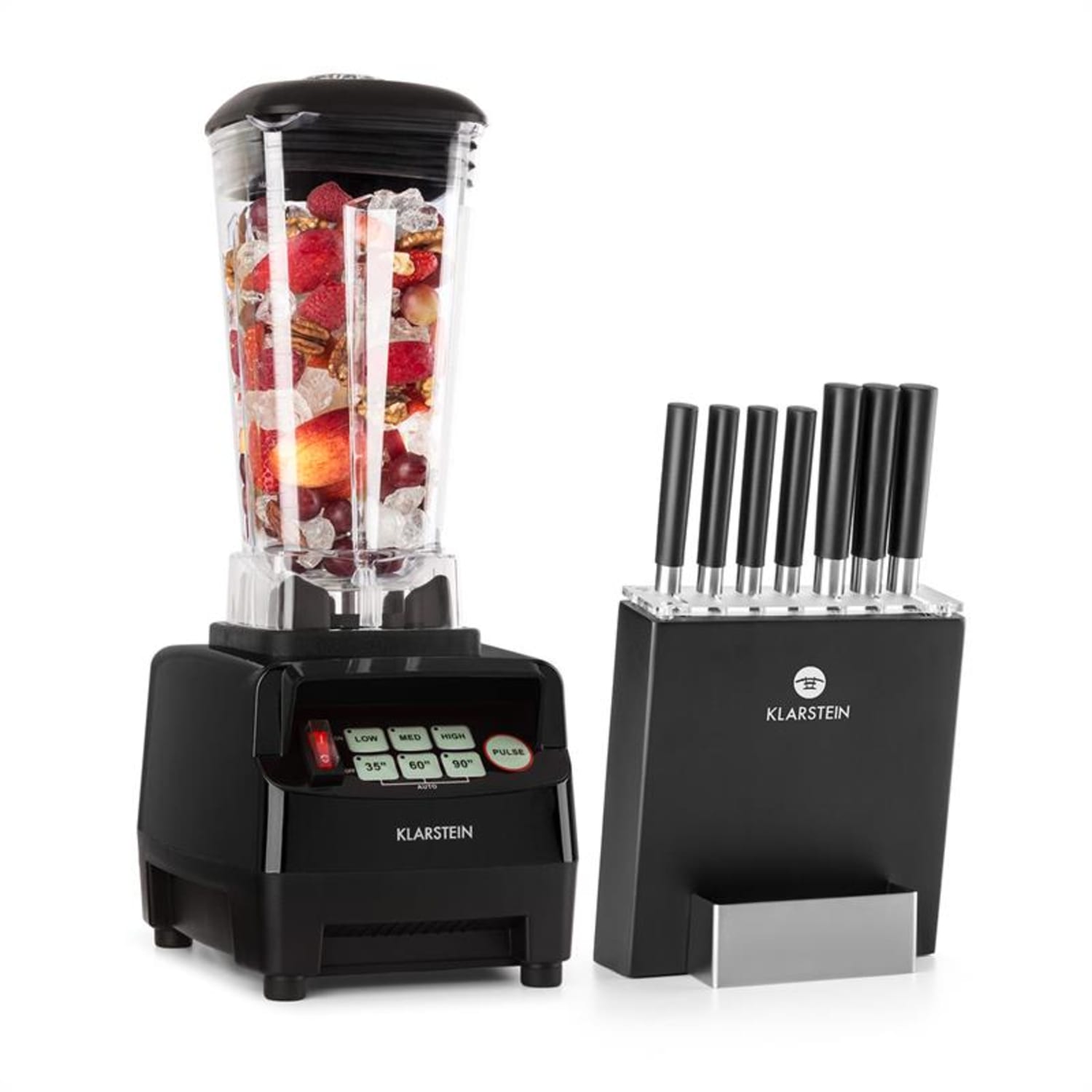 Herakles 5G Kitano Power Blender black Knife Set 1500W BPA-free 2l / 7 Knives