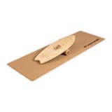 Indoorboard Wave Tabla de equilibro + Esterilla + Rodillo Madera/Corcho
