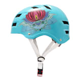 Casco de patinaje y ciclismo, casco de media caña | exterior: policarbonato Microshell | interior: EPS que absorbe los impactos | almohadillas blandas lavables reemplazables | sistema de ventilación | ajuste de tamaño flexible | sistema de cierre sencillo