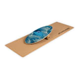 Indoorboard Allrounder Tabla de equilibro + Esterilla + Rodillo Madera/Corcho