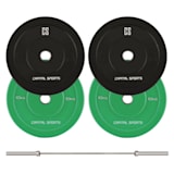 CAPITAL SPORTS Nipton Mens Set I disques d'haltères 2 paires  5 & 10 kg