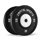 CAPITAL SPORTS Inval Bumper Da Competizione Di Alto Grado 50mm Anello Centrale In Alluminio 2x25kg