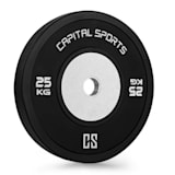 CAPITAL SPORTS Inval Hi-Grade Competition Plate 50mm centro de aluminio goma 25 kg