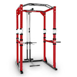 CAPITAL SPORTS Tremendour Pl Power Rack Homegym lat pulldown staal rood wit