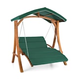 Aruba Hollywood Swing Garden Swing 130 cm 2-Seater Solid Wood