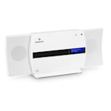auna V-20 DAB Impianto Stereo Verticale Bluetooth NFC CD USB MP3 DAB+ bianco