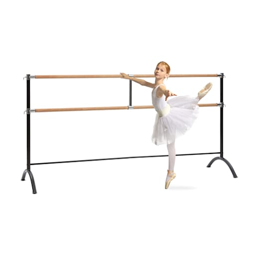 Klarfit Barre Marie Double Ballet Bar Freestanding 220 x 113 cm, 2