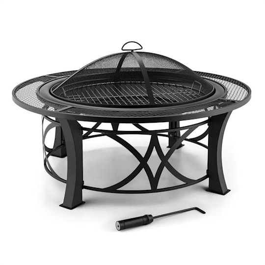 Brasero exterieur, Ø 76 cm brasero Jardin, brasero con 600D Cubierta  Impermeable, brasero Barbacoa, Parrilla brasero Estable y Funcional, Negro,  Grande: : Jardín