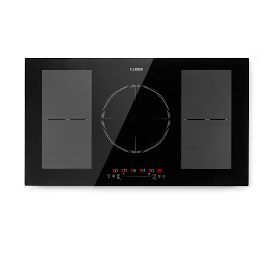 Plaque de cuisson double - Klarstein Ramsey - 2400W - 11 niveaux -  vitrocéramique - Noir