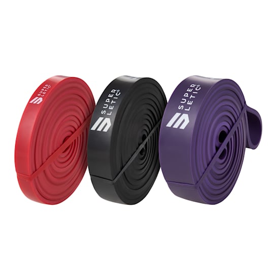 3 Pz Fasce Bande Elastiche Elastici Fitness Yoga Palestra Resistenza  Allenamento