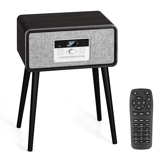 Maleta Reproductor de CD Reproductor de grabación Bluetooth con Sonido  estéreo HiFi Profesional con Control Remoto para Oficina en casa marrón