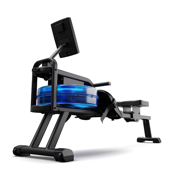 Helios Magnetic Rowing Machine, highly efficient training, Bluetooth, 8-level magnetic resistance, users: up to 150 kg / up to 2 m, tablet  holder, training computer with LED display, foldable