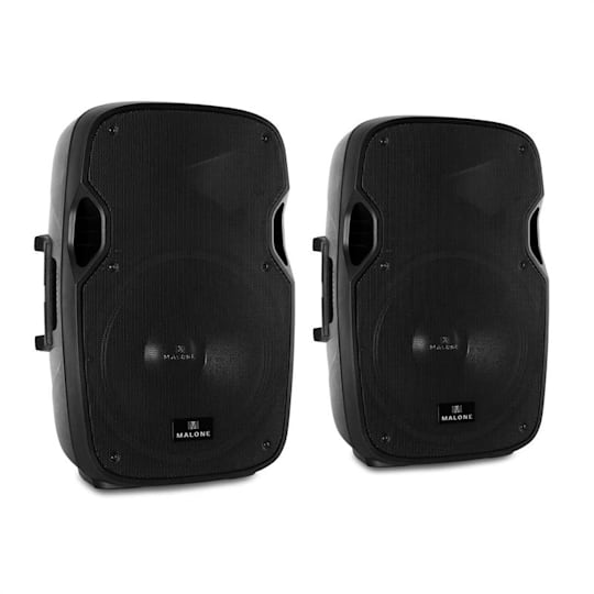 Skytec SP1500A Juego de altavoces activos incl. 2 trípodes para altavoces  Cable XLR