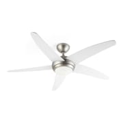 Bolero 2-in-1 Ceiling Fan 134cm Lamp 55W Remote Control White 134 cm (rooms 13–25 m²) | Remote Control | White
