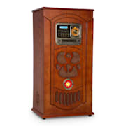 Musicbox jukebox platenspeler CD speler BT USB SD FM tuner hout 