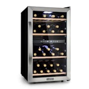 Vinamour 45D Frigorífico de Vinho 2 Zonas 118 L / 45 fl 5-18 °C Aço Inox 45 garrafas | 2 compartimentos de refrigeração