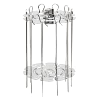 Klarstein AeroVital Cube Chef friggitrice ad aria griglia per girarrosto  accessori acciaio inox