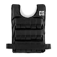 CAPITAL SPORTS MonstervestGilet lesté poids en métal de 30 kg - noir