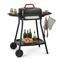 Grillmeile 4400 Gastro Griglia elettrica, 73 x 42 cm (liscia), Funzionamento  continuo fino a 300 °C, 4400W, Paraspruzzi, Vaschetta raccogli grasso, incl. scaldavivande e spatola per grigliare, Superficie per grigliare  piatta