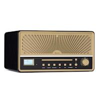 auna Connect 120 MKII Radio de internet Reproductor multimedia, Altavoces  estéreo 2.0, Pantalla TFT de color de 2,8, Bluetooth, WLAN, DAB/DAB+/FM, USB, Entrada y salida AUX, App UNDOK