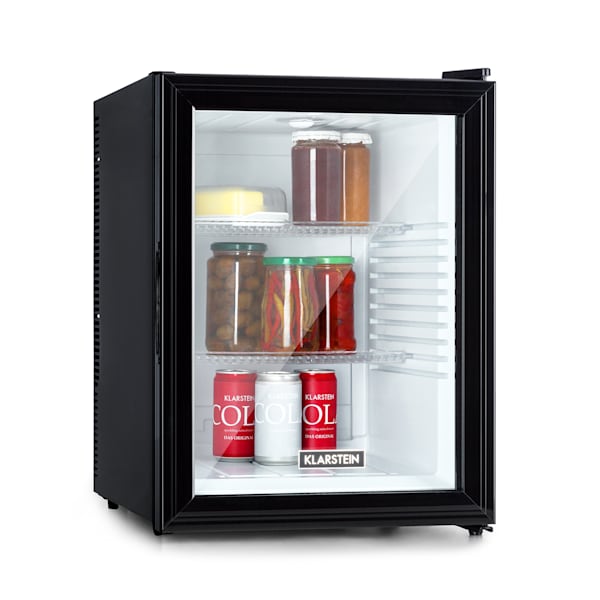 Klarstein Mini Bar Fridge Silent Glass Door Hotel Fridge Black BRAND NEW