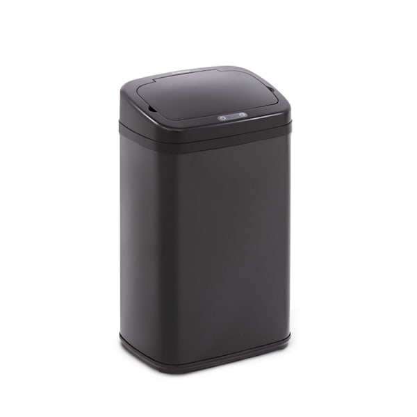 Cubo de basura para reciclaje, pedal, separador de residuos 3x15L plateado  45L