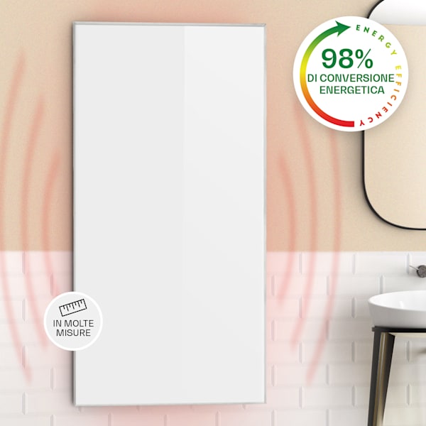 Pannello a infrarossi YANDIYA 350 W - bianco (60x60 cm) - Pannello a infrarossi  per riscaldamento YANDIYA