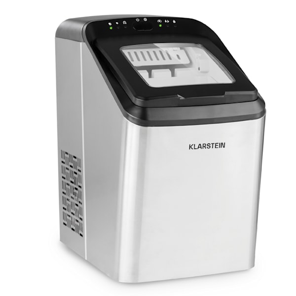 Klarstein Machine a Glacons pour la Maison, Capacité de 2L, Fabrique  Rapidement Jusqu'à 12kg de Glacons, Alarmes de Sécurité, Machine à Glaçons  de