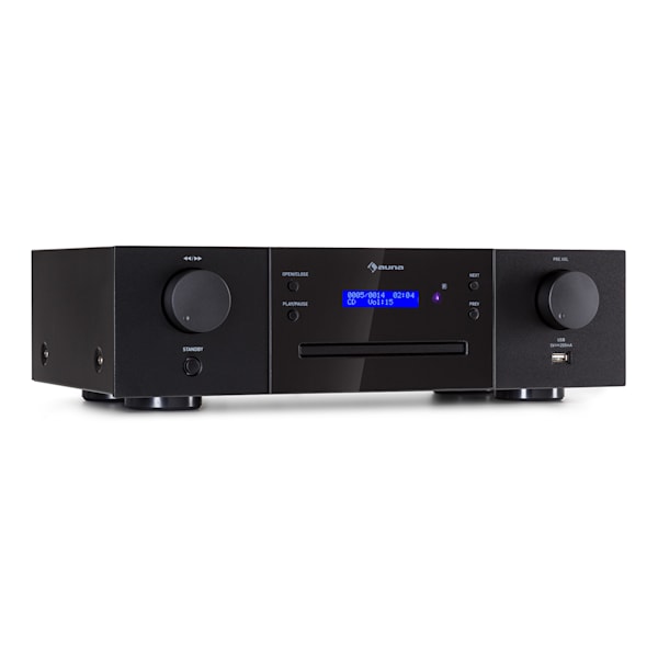 Elegance Tower BT 2.0 Set HiFi Reproductor de CD-MP3 Amplificador