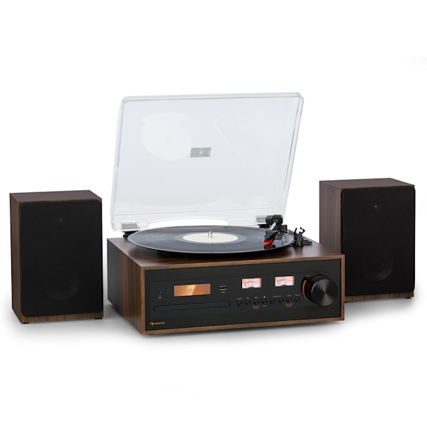 AUNA NR-620 Dab Chaîne stéréo - Compacte, Platine Vinyle 33 et 45