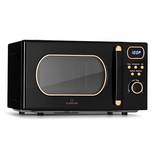 Klarstein Forno Microonde Vintage 800w, Combinato con Grill, 20 Litri con  Piastra di Sbrinamento, Fornetto Smart con LED, Programmi Automatici, 5  Livelli di Potenza : : Casa e cucina