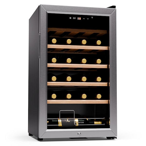 Klarstein Vinoteca 6 Botellas, Nevera Vinos de Una Zona, Nevera Expositora  Vino y Cerveza, Vinoteca Pequeña Interior y Exterior con Puerta de Cristal,  Nevera Vino Protección UV, Panel Táctil, 4-22°C : 