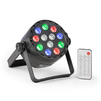 Beamz Buv463 Led Uv Strobe 24x3w Dmx Standalone 7 Dmx Channels 85w Black