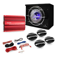 "Madrid" Kit Car HiFi 4.1 3000W Altif. Baixo Amplificador