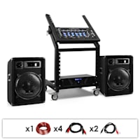 DJ PA Set Rack Star Series Pluto Gravity 200 Personen