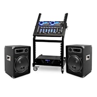 DJ set zvočniki mix kontrolerRack Star Neptun Palace 250
