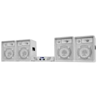 DJ PA Conjunto White Star Series "Arctic Storm Pro" Para Eventos De Até 400 Pessoas 1600W