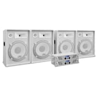 Set dj pa impianto 4 casse 2 amplificatori finale 3200W