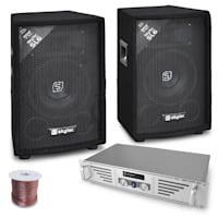 DJ PA set "Rookie" versterker boxen 800W