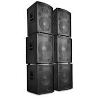 Auna "Pharos" Professional DJ PA Active Speaker Set 6 parts 7200W