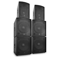 Auna Set DJ PA enceintes actives "Phidias" 6 pièces 12000W