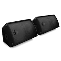 Pair Malone PW-MON-15A Active DJ PA Monitor Speakers 15" 3000W