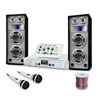 DJ PA System "Polar Bear" Amp, Speakers, Mixer Package 1000W