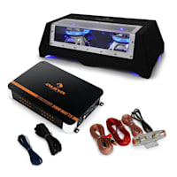 Auto HiFi set Black Line 120, zesilovač, subwoofer, až 1600W