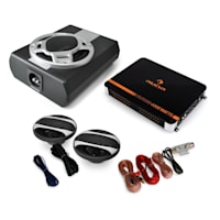 2.1 Car Hifi Set "Black Line 340" Verstärker Boxen Sub