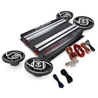 4.0 Car Hifi Set "Platin Line 400" Verstärker Boxen Set