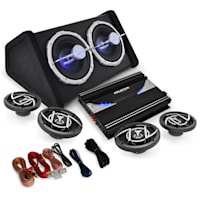 4.1 Car Hifi set "Black Line 520" versterker boxen sub