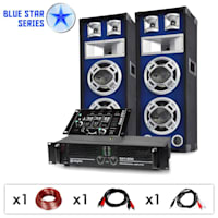 PA System Blue Star Series ‘Beatmix’ 1200W Speaker & Amp Package