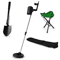 "Basic Green" Gold Seeker Treasure Hunter Metal Detector Set