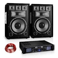 PA Set Sapphire Series "Warm Up Party" 12PLUS cu pereche de difuzoare și amplificator 700W